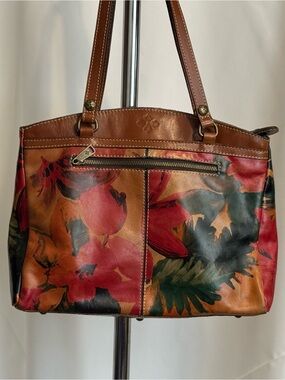 Patricia Nash Floral Leather Tote Bag